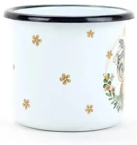 Belis Cană smălțuită cu bufniță, 7 cm, 0,25 l