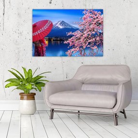 Tablou - cu privire la munte - Japonia (90x60 cm)