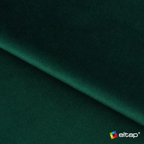 Colțar verde extensibil/cu spațiu de depozitare cu tapițerie din catifea (cu colț pe partea stângă/în formă de ”L”) Barea – ELTAP