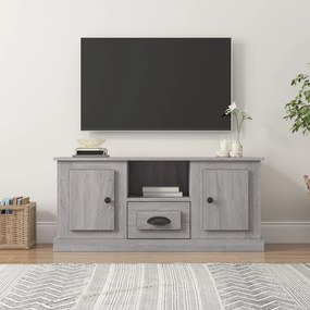 816462 vidaXL Comodă TV, gri sonoma, 100x35,5x45 cm, lemn prelucrat