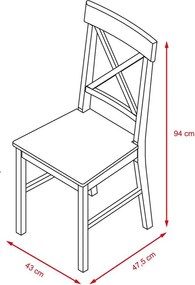 Set - 2 scaune de sufragerie LINA