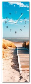 Ceas de perete Styler Glassclock Sunny, 20 x 60 cm
