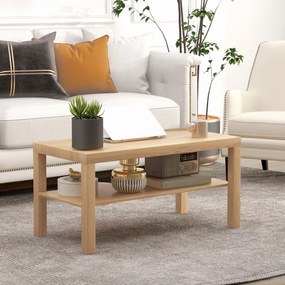 HOMCOM Tavă Cafea Modernă Noce 90x45 | Aosom Romania