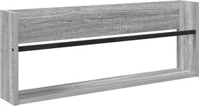 vidaXL Raft pentru reviste Gri Sonoma 80 x 12 x 30 cm Lemn compozit