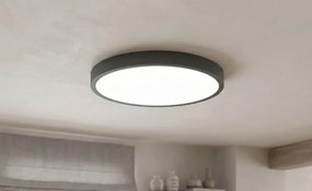 Plafonieră LED Brilagi ZENNA pentru baie, cu senzor, 24W, 230V, Ø 35 cm, IP44, antracit