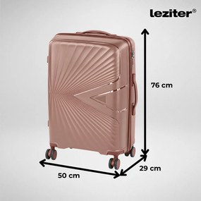TraveLux Endure valiză medie cu capac dur 68x45x25 cm aur roz