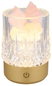 Lampă LED RGB tactilă reîncărcabilă dimabilă de masă Globo 21044 LIZZY LED/1W/5V 1200 mAh auriu