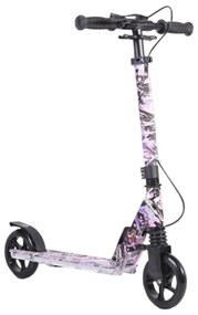 Trotineta pliabila din aluminiu NOVOKIDS™ Funky Snuzzy Scooter PRO, Max 100 kg, Functie Super Brake, Maner reglabil pe inaltime 75-90 cm , Diametru