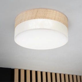 Plafonieră LED SIRJA BOHO, 20 W, 230 V, Ø 35 cm, bej/crem