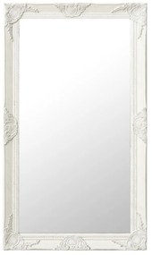 Oglinda de perete in stil baroc, alb, 60 x 100 cm 1, Alb, 60 x 100 cm