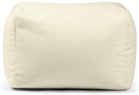 Fotoliu bean bag crem cu tapițerie din țesătură bouclé Plus 70 Lounge – SLOWDOWN