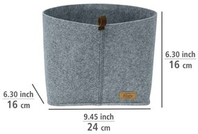 Organizator textil Wenko Felt, 24 x 16 cm, gri