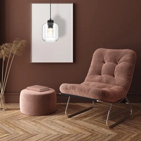 Lustră pe cablu SOMBRA 1xE27/60W/230V transparentă