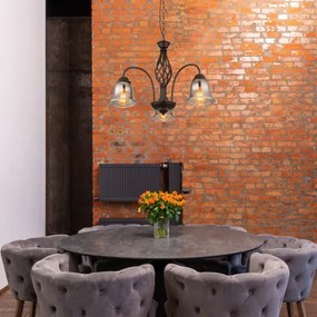 Lustră pe lanț GONNY 3xE27/60W/230V Globo 60298-3H