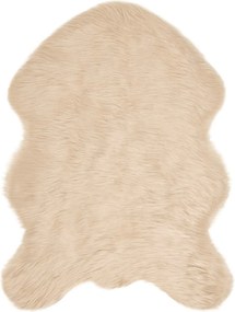 vidaXL Covor din Lână Faux Tafalla Bej 80 x 120 cm Poliester