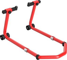 HOMCOM Stand pentru motociclete de 390 kg Față-Spate cu Furci Reglabile | Aosom Romania