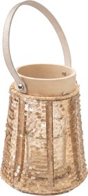 Lampa cu sclipici CONE GLAM 22 cm, natural