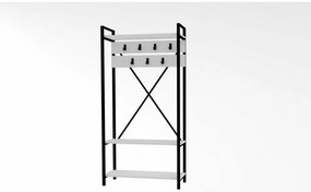 Cuier cu raft pentru încălțăminte Alfa White andGrey