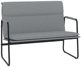 vidaXL Bancă, gri deschis, 100x64x80 cm, textil