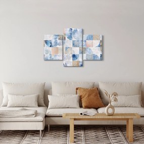 Tablou - figuri geometrice pe perete (90x60 cm)