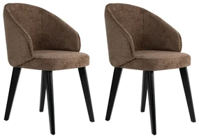 Set de scaune de sufragerie Bentley Brown andBlack, 2 buc.
