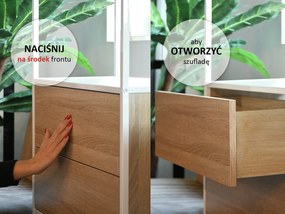 Masă TV Soren Rtv (stejar + alb). 1111728
