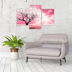 Tabloul cu pomul roz (90x60 cm)