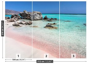 Fototapet O mare de roz nisip