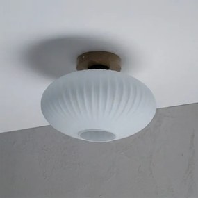 Plafonieră HARMA WOOD 1xE27/15W/230V stejar/alb Ø 30 cm
