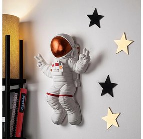 Decorațiune de perete 47x35 cm cupru astronaut