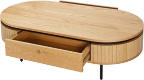 Masuta de cafea cu furnir de stejar ATELIER 120cm