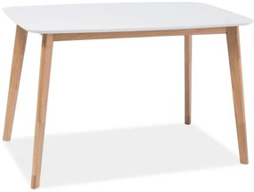 Masa de dining alba MOSSO I 120X75