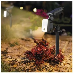Proiector LED solar cu senzor de mișcare SPILO LED/3,7V 3600mAh 4000K IP54 + telecomandă