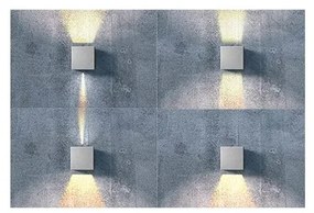 Aplica de perete LED exterior ambientala IP54 GAMBINO 4000K gri inchis
