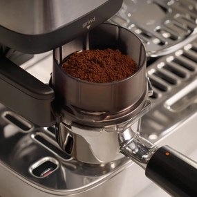 Espressor manual cu rasnita Ninja Luxe Café Mini ES352EU, 1650 W, 9 bar, 250 g, 1,3 l, Barista Assist, 3 setari pentru spumare, 6 tipuri de espresso,Otel inoxidabil