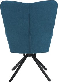 Scaun de design ţesătură petrol, KOMODO
