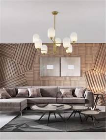 Lustra moderna design deosebit cu 8 de surse de lumina BALOR