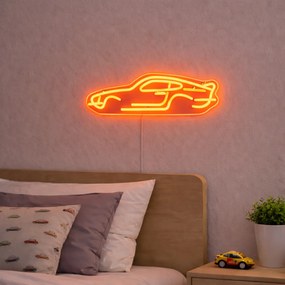 Lampă de perete neon portocalie cu LED - Mașină