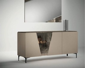 Bufet lemn masiv Fidia 3 uși, 177,6 × 52 × 82,5 cm