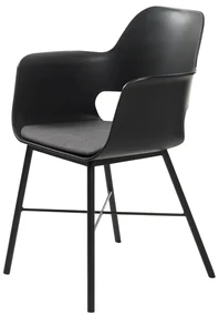 Scaun dining Unique Furniture Wrestler, negru