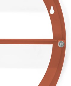 Dulap de baie teracotă suspendat/cu oglindă din metal 55x55 cm Sonnet – Spinder Design