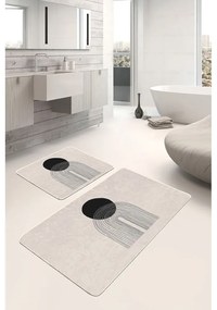 Covorașe de baie bej 2 buc. 60x100 cm – Mila Home