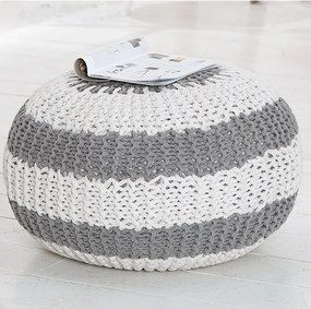 Taburete multifunctional Leeds 50cm gri/ alb A-37337 VC