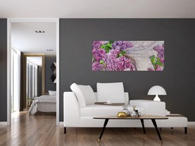 Tablou - Flori de liliac (120x50 cm)