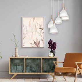 Lustră pe cablu NOAK WOOD 5xE27/60W/230V albă/lemn