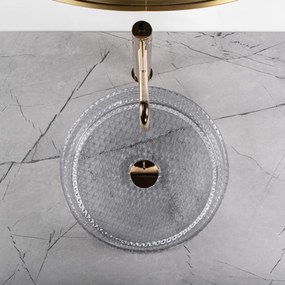 Lavoar Cristal gri deschis L35,5 cm