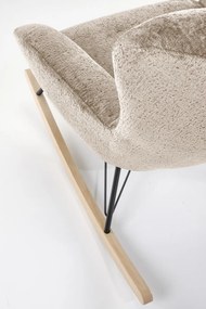 Fotoliu tip balansoar Castro stofa bej H92 cm