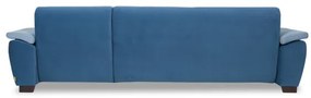 Coltar Extensibil Dreapta Novara, Albastru, 309 x 172 x 90 Cm