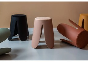 Scaun roșu deschis din plastic Savor – Leitmotiv