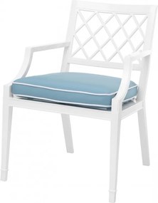 Scaun cu brate pentru interior si exterior Paladium, alb 112848 HZ